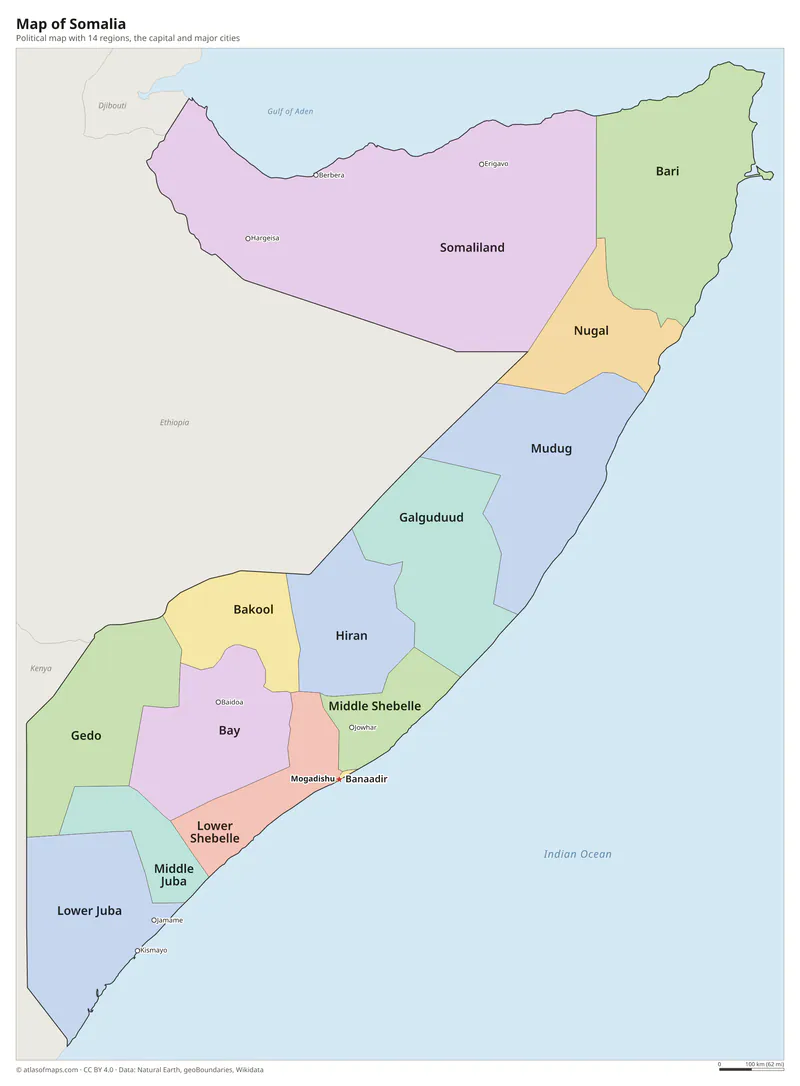 Map of Somalia