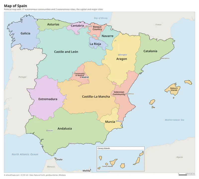 Map of Spain