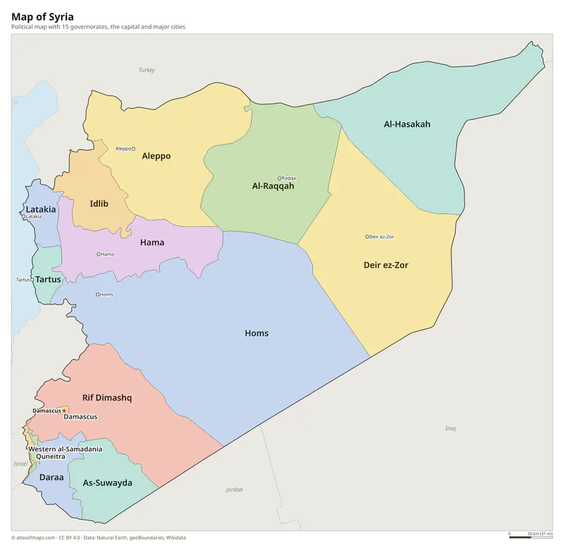 Map of Syria
