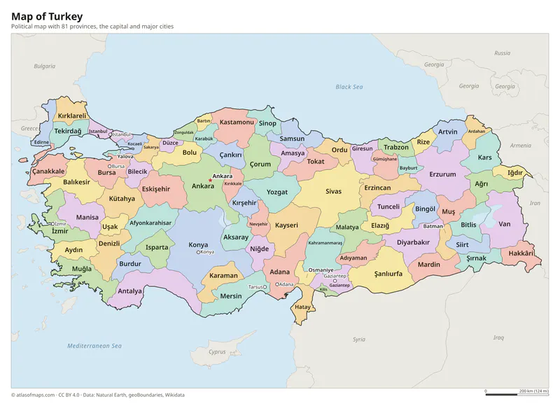 Map of Turkey