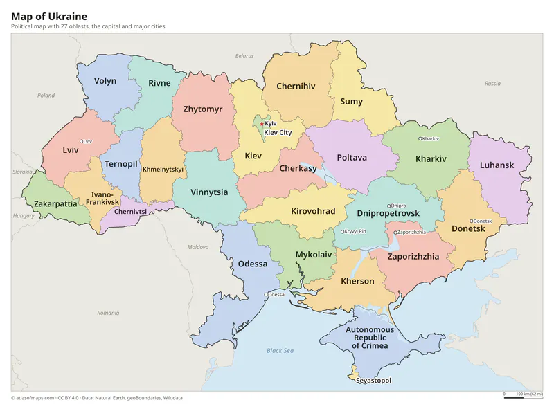 Map of Ukraine