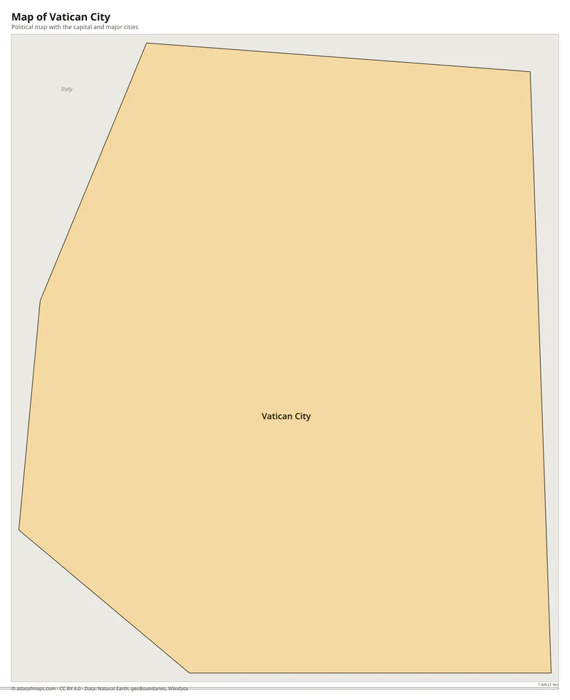 Map of Vatican City