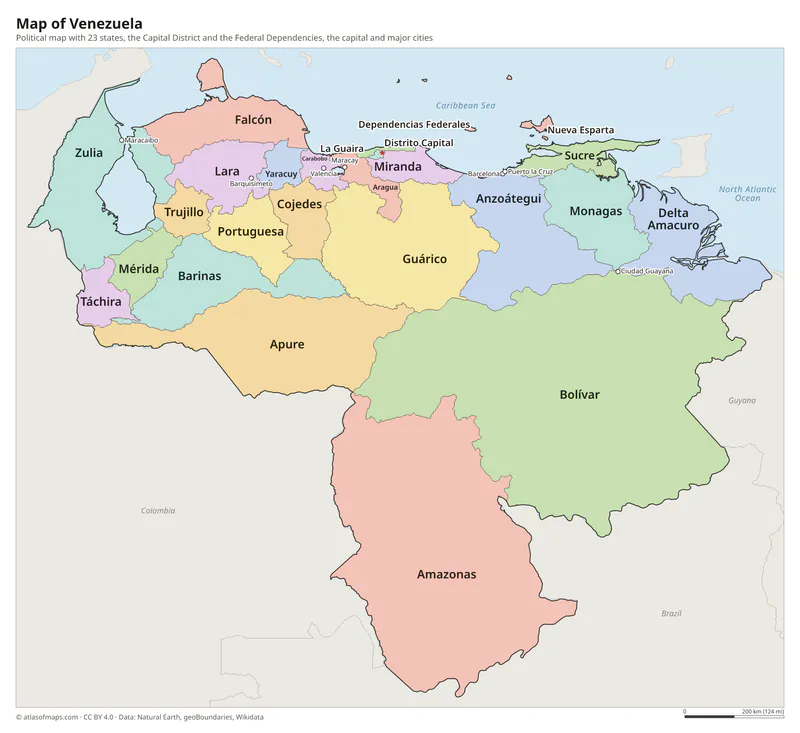 Map of Venezuela
